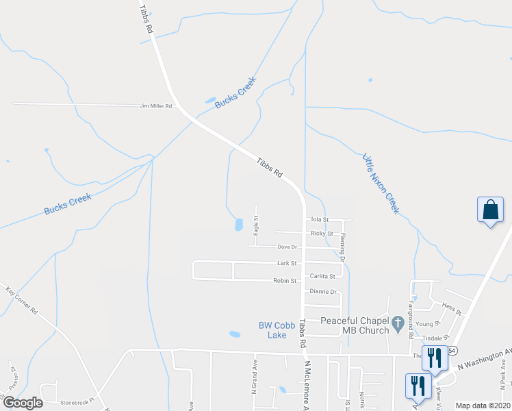 map of restaurants, bars, coffee shops, grocery stores, and more near 1498 Eagle Street in Brownsville