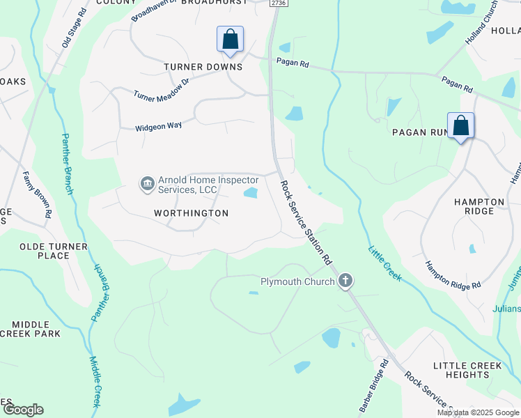 map of restaurants, bars, coffee shops, grocery stores, and more near 5812 Lunenburg Drive in Raleigh