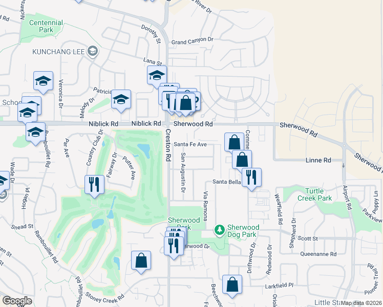 map of restaurants, bars, coffee shops, grocery stores, and more near 235 Santa Ysabel Avenue in Paso Robles