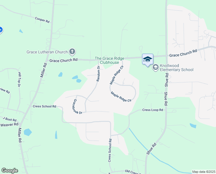 map of restaurants, bars, coffee shops, grocery stores, and more near 358 Maple Ridge Circle in Salisbury