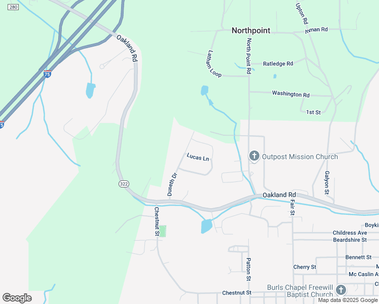 map of restaurants, bars, coffee shops, grocery stores, and more near 103 Lucas Lane in Sweetwater