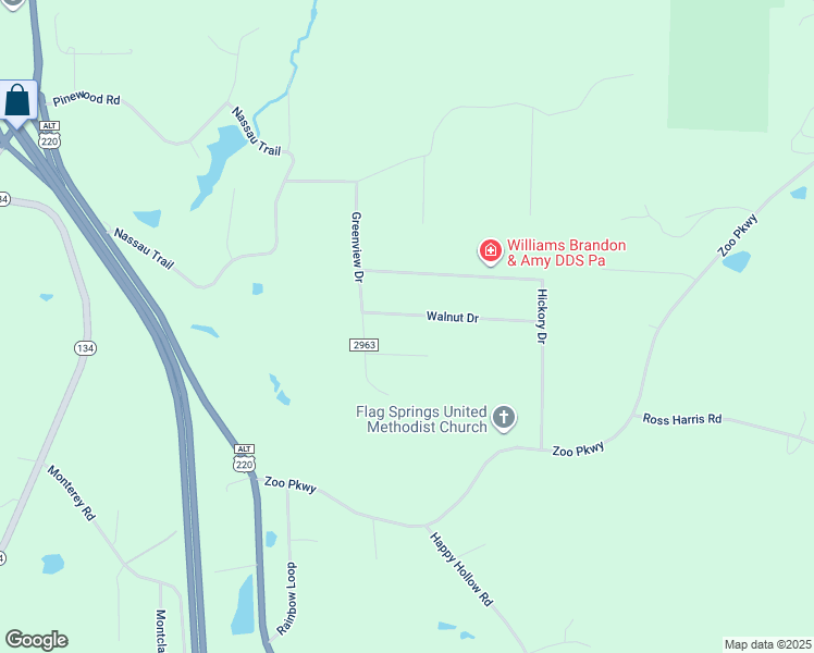 map of restaurants, bars, coffee shops, grocery stores, and more near 346 Walnut Drive in Asheboro