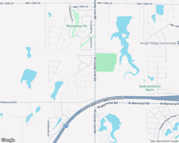 map of restaurants, bars, coffee shops, grocery stores, and more near 9020 NW 142nd St in Yukon