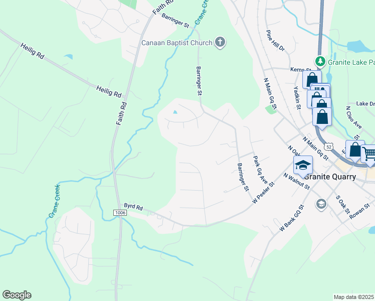 map of restaurants, bars, coffee shops, grocery stores, and more near 627 Mulberry Lane in Salisbury