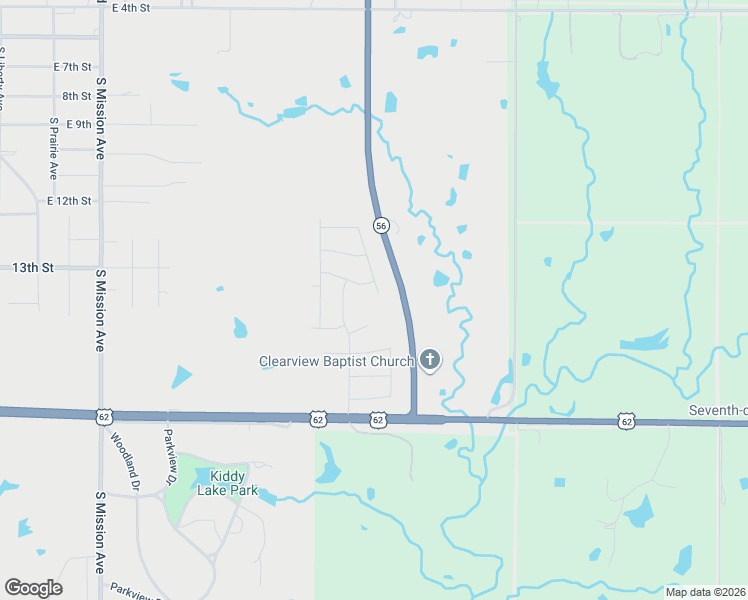 map of restaurants, bars, coffee shops, grocery stores, and more near 808 Juniper Road in Okmulgee