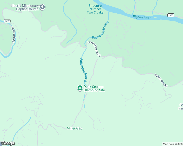 map of restaurants, bars, coffee shops, grocery stores, and more near Rabbit Skin Road in Waynesville