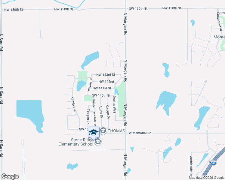 map of restaurants, bars, coffee shops, grocery stores, and more near 14109 Drakes Way in Yukon