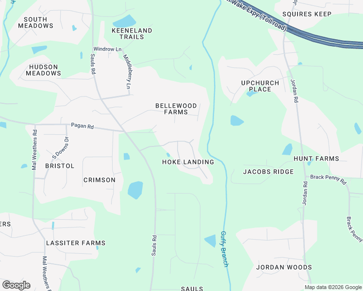 map of restaurants, bars, coffee shops, grocery stores, and more near 6101 Spring Branch Circle in Raleigh