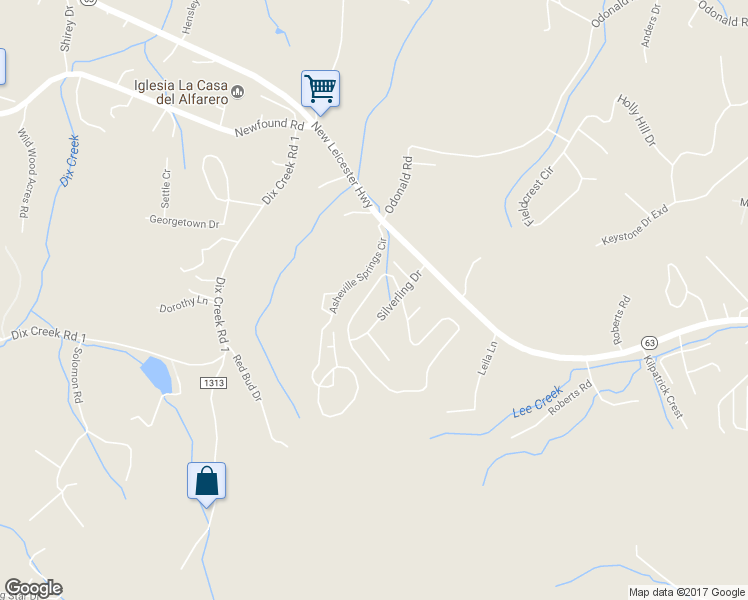 map of restaurants, bars, coffee shops, grocery stores, and more near 26 Azure Sage Way in Asheville