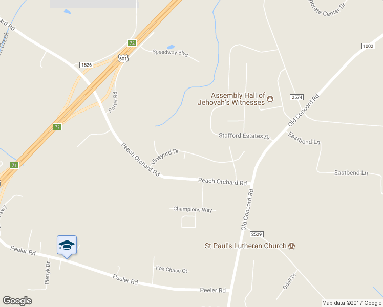map of restaurants, bars, coffee shops, grocery stores, and more near 300 Vineyard Drive in Salisbury