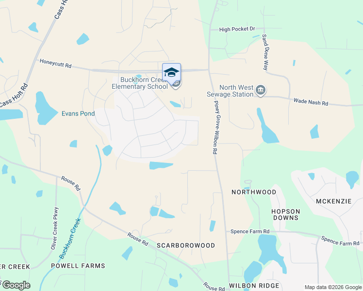 map of restaurants, bars, coffee shops, grocery stores, and more near 101 Novello Way in Holly Springs
