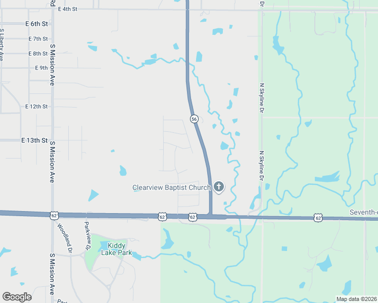 map of restaurants, bars, coffee shops, grocery stores, and more near 808 Juniper Road in Okmulgee