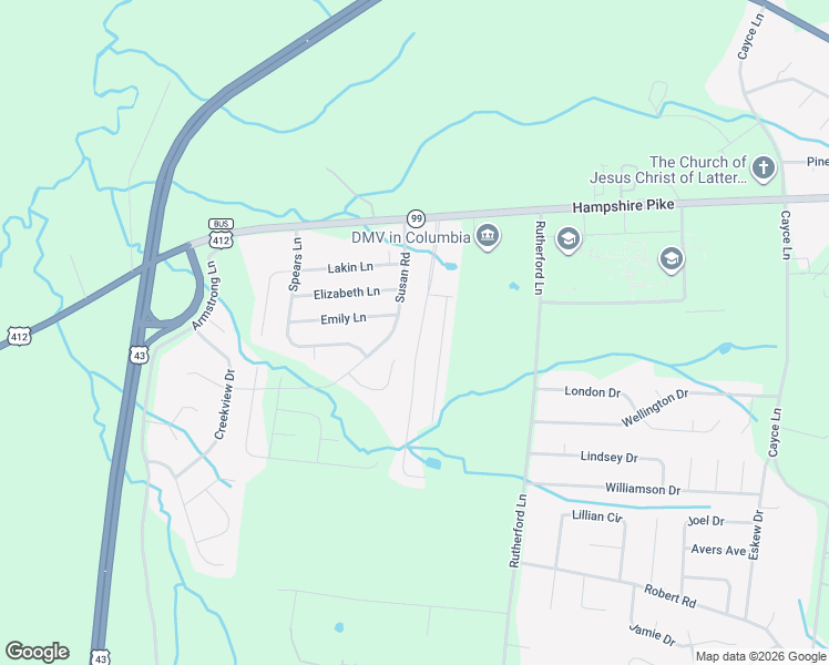 map of restaurants, bars, coffee shops, grocery stores, and more near 1730 University Dr in Columbia