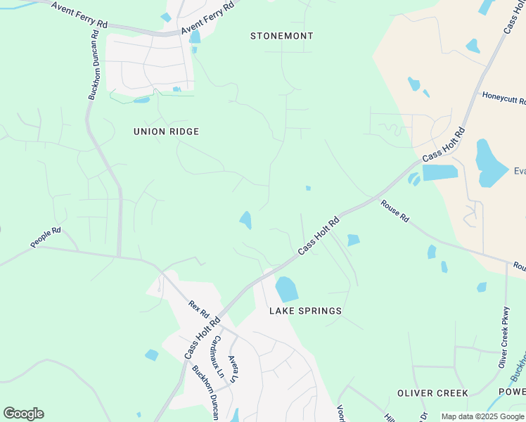 map of restaurants, bars, coffee shops, grocery stores, and more near 6220 Cass Holt Road in Holly Springs