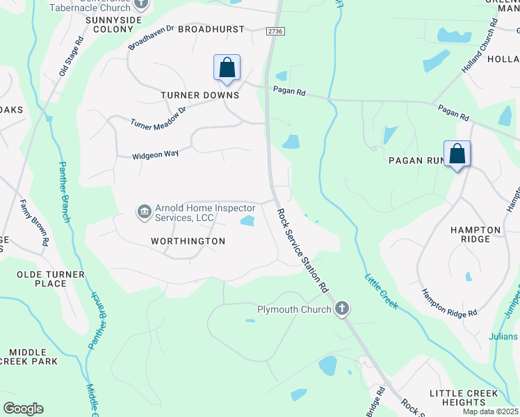 map of restaurants, bars, coffee shops, grocery stores, and more near 5808 Lunenburg Drive in Raleigh