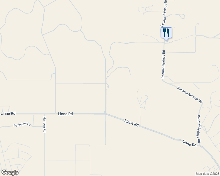 map of restaurants, bars, coffee shops, grocery stores, and more near 3980 Linne Road in Paso Robles