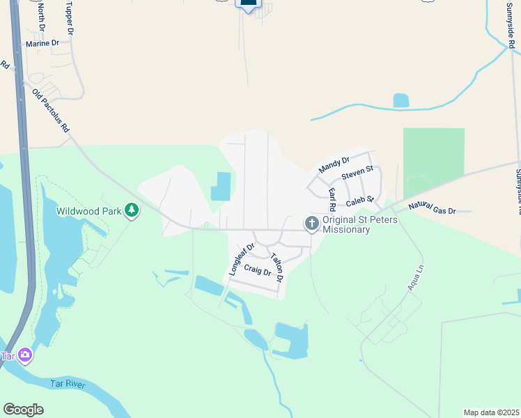 map of restaurants, bars, coffee shops, grocery stores, and more near 429 Vail Drive in Greenville
