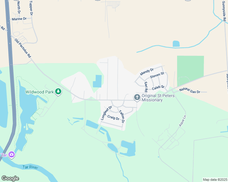 map of restaurants, bars, coffee shops, grocery stores, and more near 429 Vail Drive in Greenville