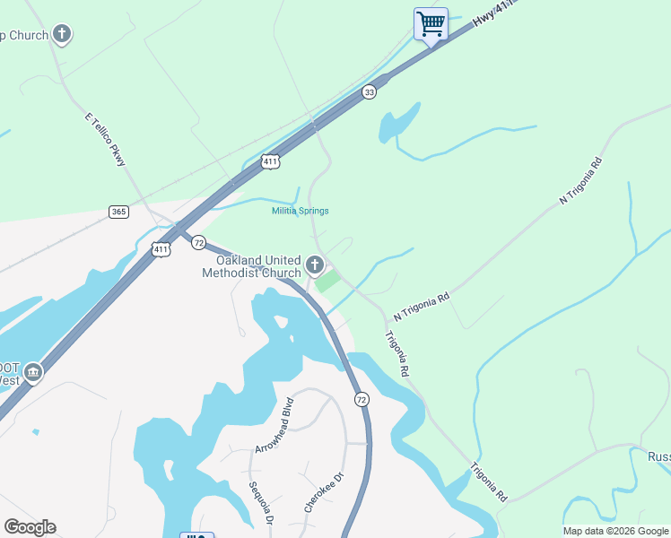 map of restaurants, bars, coffee shops, grocery stores, and more near 339 Trigonia Rd in Greenback