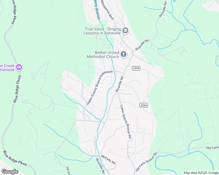 map of restaurants, bars, coffee shops, grocery stores, and more near 956 Riceville Road in Asheville