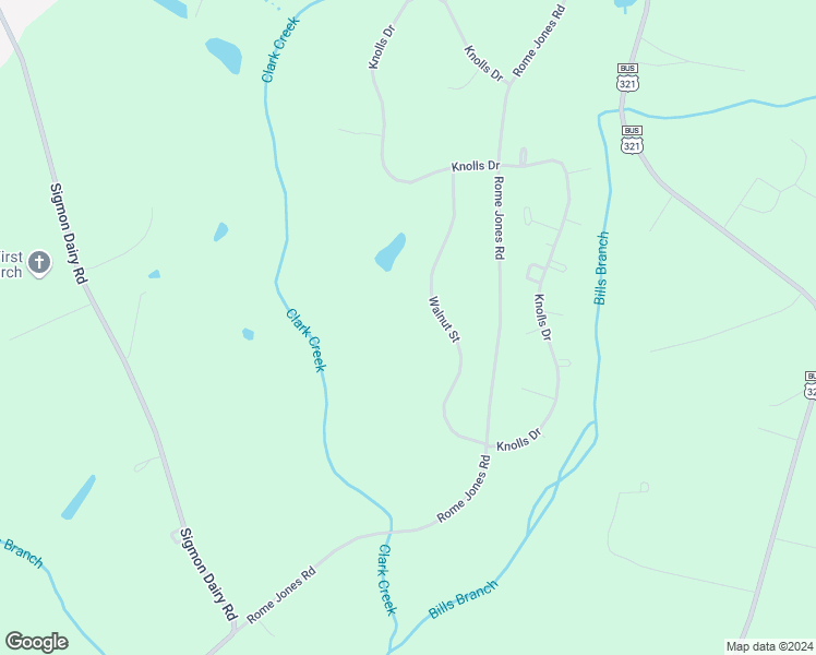 map of restaurants, bars, coffee shops, grocery stores, and more near 2671 Walnut Street in Newton