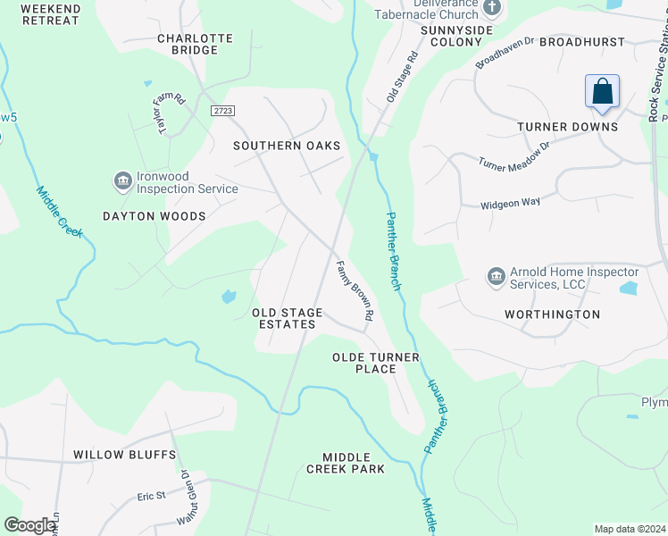 map of restaurants, bars, coffee shops, grocery stores, and more near 11100 Fanny Brown Road in Raleigh