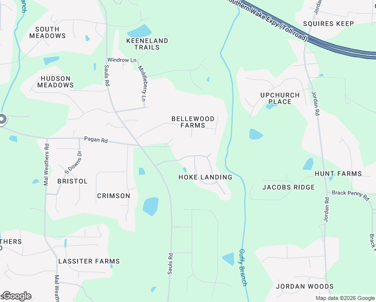 map of restaurants, bars, coffee shops, grocery stores, and more near 6101 Spring Branch Circle in Raleigh