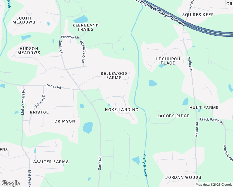 map of restaurants, bars, coffee shops, grocery stores, and more near 6101 Spring Branch Circle in Raleigh