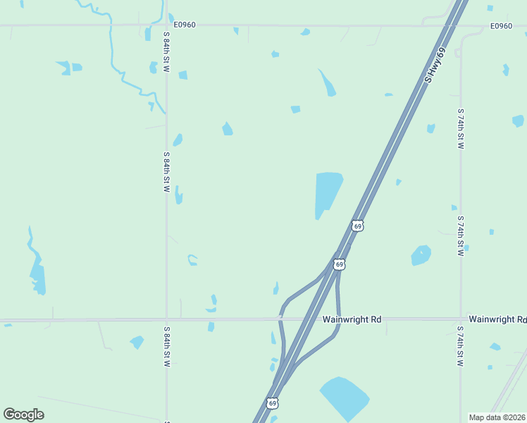 map of restaurants, bars, coffee shops, grocery stores, and more near 8100 West 103rd Street South in Oktaha
