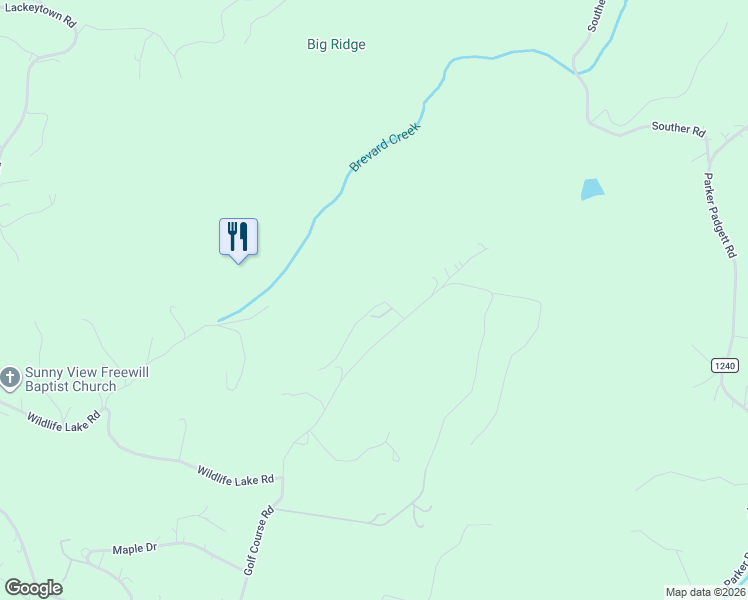 map of restaurants, bars, coffee shops, grocery stores, and more near 741 Golf Course Road in Old Fort