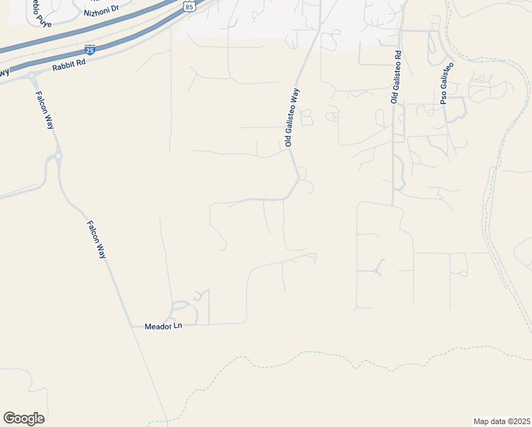 map of restaurants, bars, coffee shops, grocery stores, and more near 82 Old Galisteo Way in Santa Fe