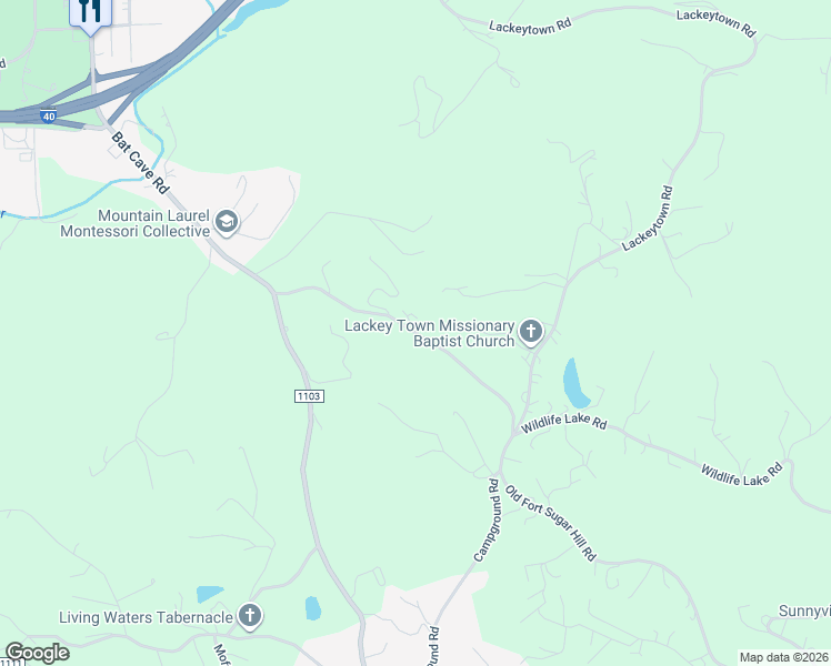 map of restaurants, bars, coffee shops, grocery stores, and more near 335 Old Fort Sugar Hill Road in Old Fort