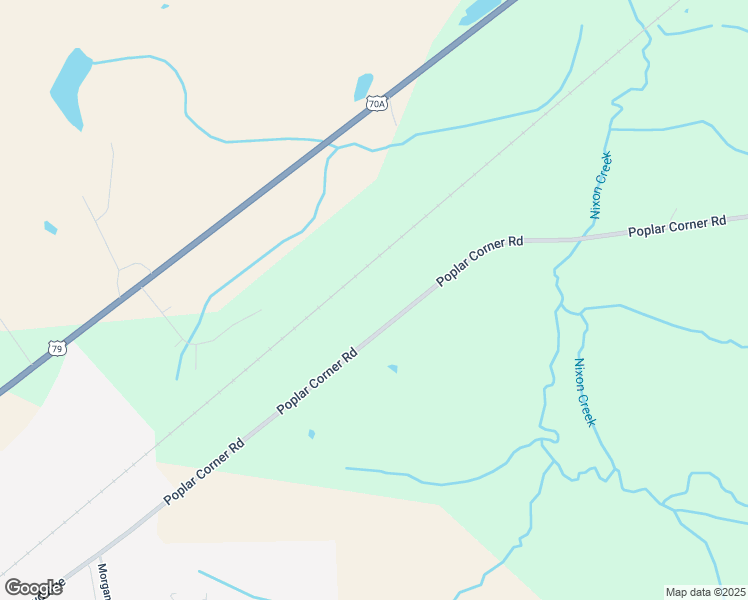 map of restaurants, bars, coffee shops, grocery stores, and more near 2345 Poplar Corner Road in Brownsville
