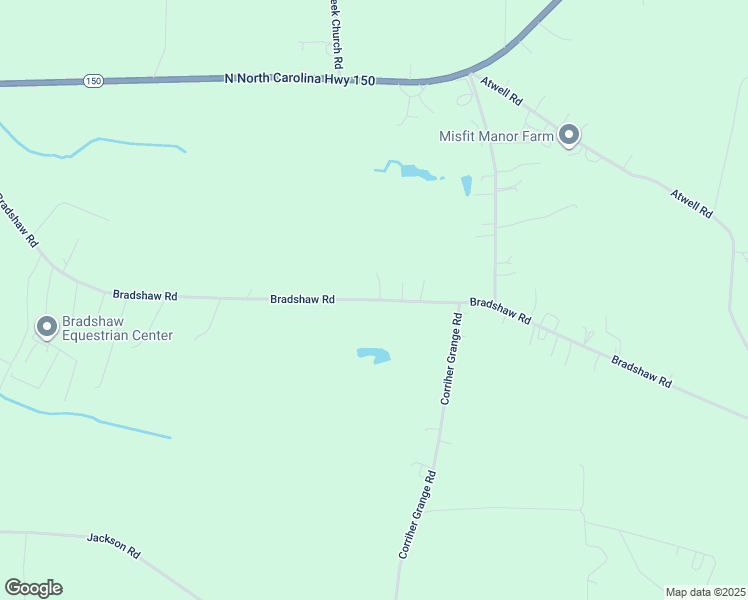 map of restaurants, bars, coffee shops, grocery stores, and more near Bradshaw Road in Mooresville