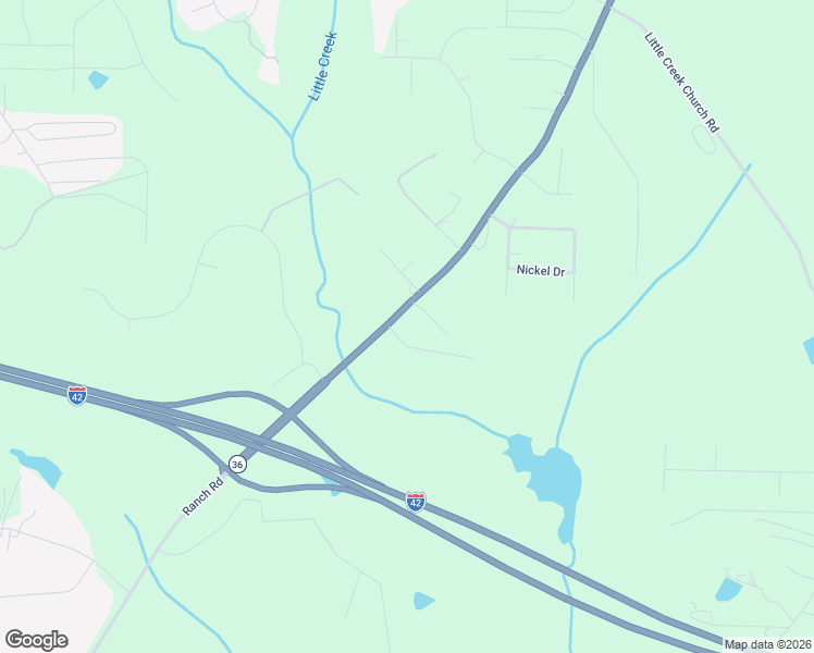 map of restaurants, bars, coffee shops, grocery stores, and more near 768 Ranch Road in Clayton