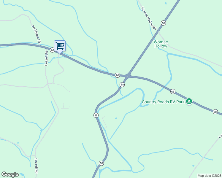 map of restaurants, bars, coffee shops, grocery stores, and more near 25445 Highway 58 in Decatur