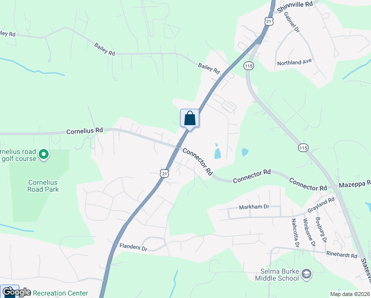 map of restaurants, bars, coffee shops, grocery stores, and more near 2161 Charlotte Highway in Mooresville