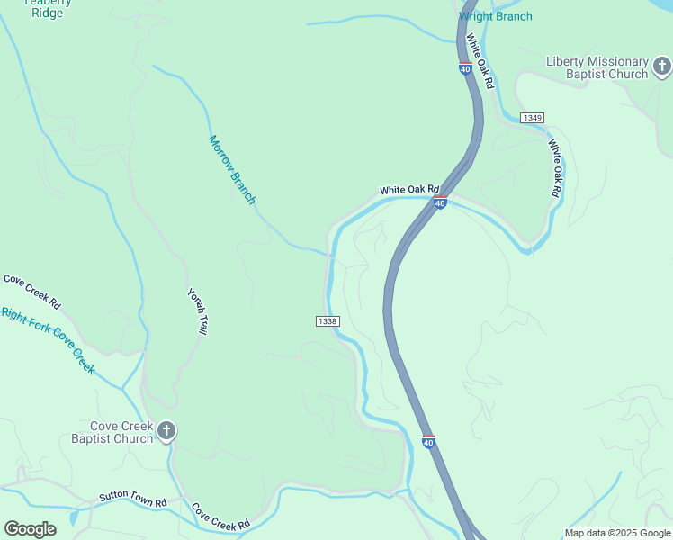 map of restaurants, bars, coffee shops, grocery stores, and more near 32 Goldfinch Way in Waynesville