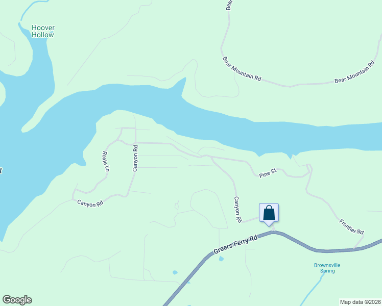 map of restaurants, bars, coffee shops, grocery stores, and more near 303 Red Bird Lane in Higden