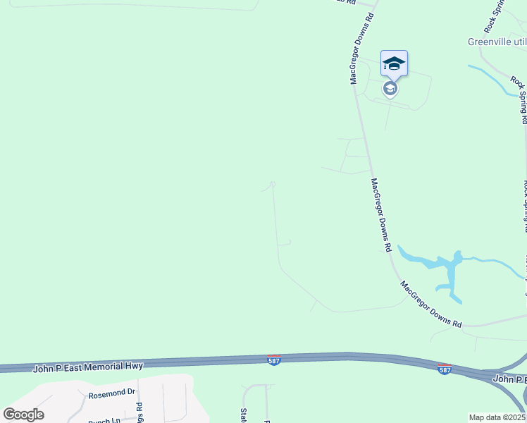 map of restaurants, bars, coffee shops, grocery stores, and more near 1491 Forest Acres Drive in Greenville