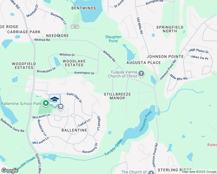 map of restaurants, bars, coffee shops, grocery stores, and more near 8024 Stillbreeze Drive in Fuquay Varina
