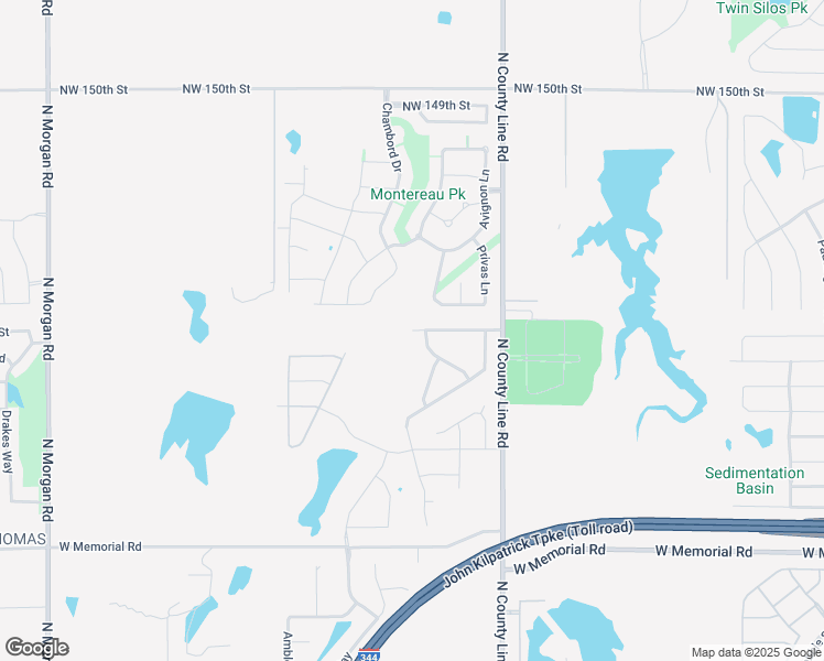 map of restaurants, bars, coffee shops, grocery stores, and more near 9101 Northwest 143rd Street in Yukon