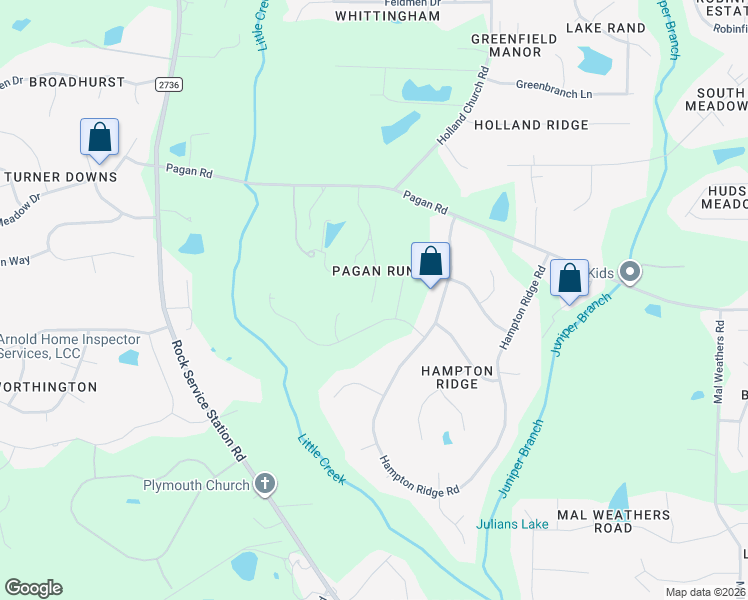 map of restaurants, bars, coffee shops, grocery stores, and more near 5924 Hampton Ridge Road in Raleigh