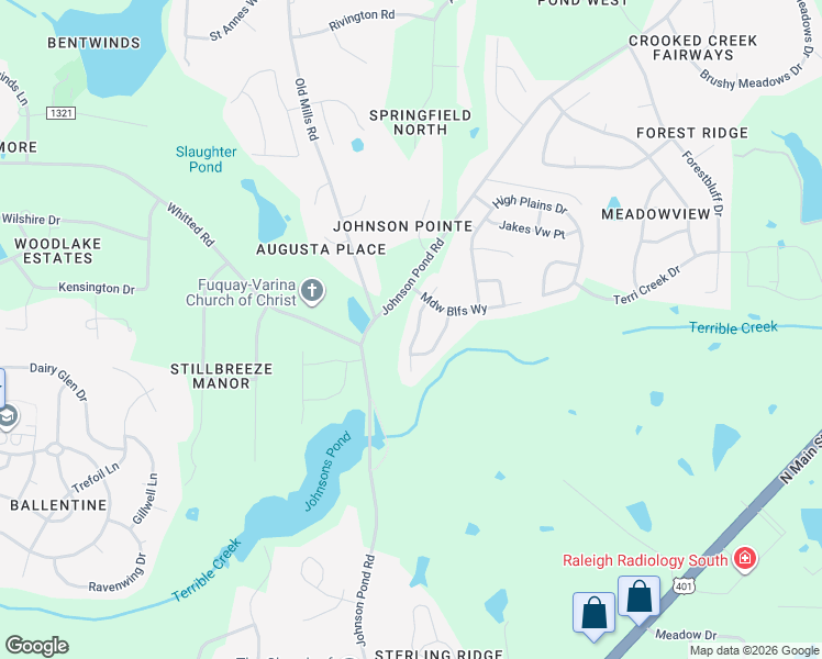 map of restaurants, bars, coffee shops, grocery stores, and more near 2012 Abbey Marie Lane in Fuquay-Varina
