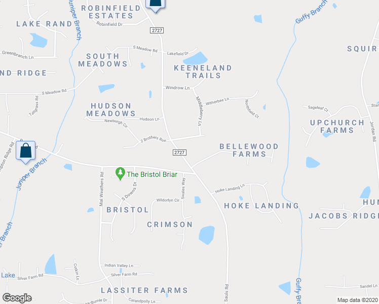 map of restaurants, bars, coffee shops, grocery stores, and more near 904 2 Brothers Run in Raleigh