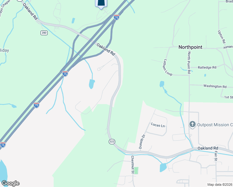map of restaurants, bars, coffee shops, grocery stores, and more near 526 Oakland Road in Sweetwater