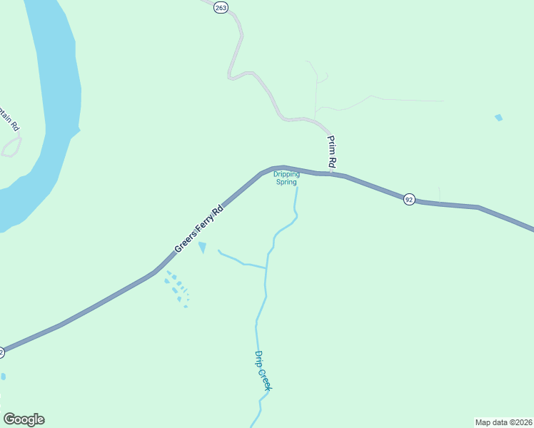 map of restaurants, bars, coffee shops, grocery stores, and more near 3295 Greers Ferry Road in Greers Ferry