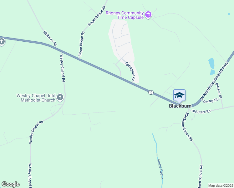 map of restaurants, bars, coffee shops, grocery stores, and more near 4571 Preach Drive in Newton