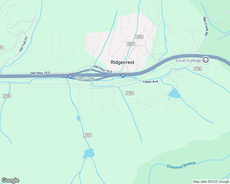 map of restaurants, bars, coffee shops, grocery stores, and more near 6 Border Street in Black Mountain