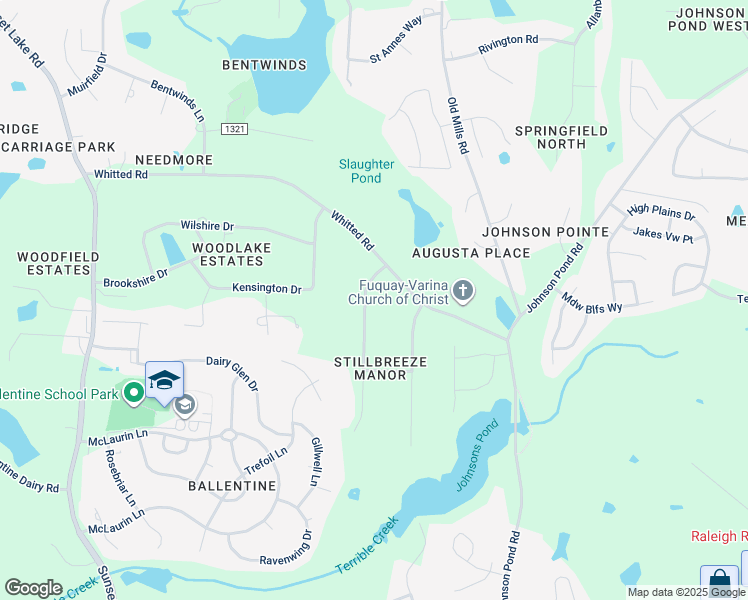 map of restaurants, bars, coffee shops, grocery stores, and more near 8009 Stillbreeze Drive in Fuquay-Varina